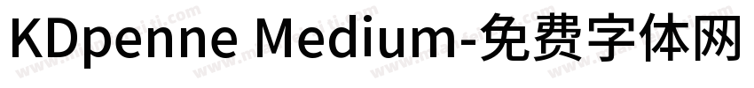 KDpenne Medium字体转换